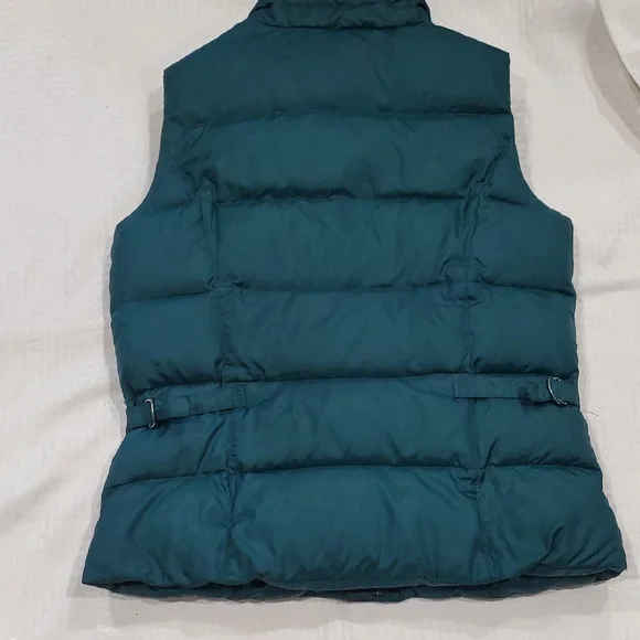 Eddie Bauer Teal Quilted Goose Down Vest - Picture 7 of 10